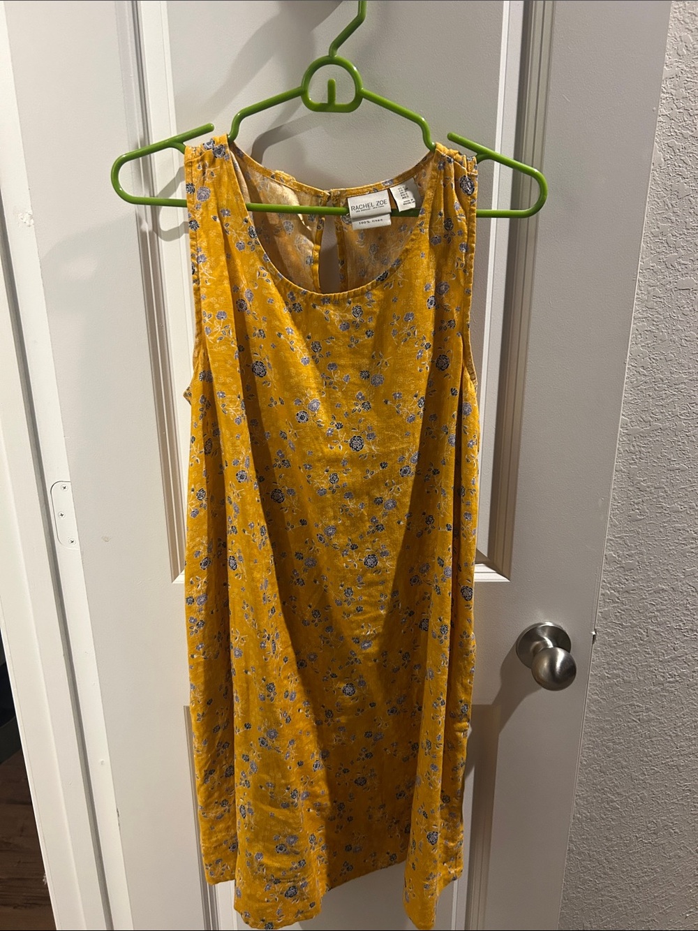 Rachel Zoe Yellow Floral A-Line Sundress